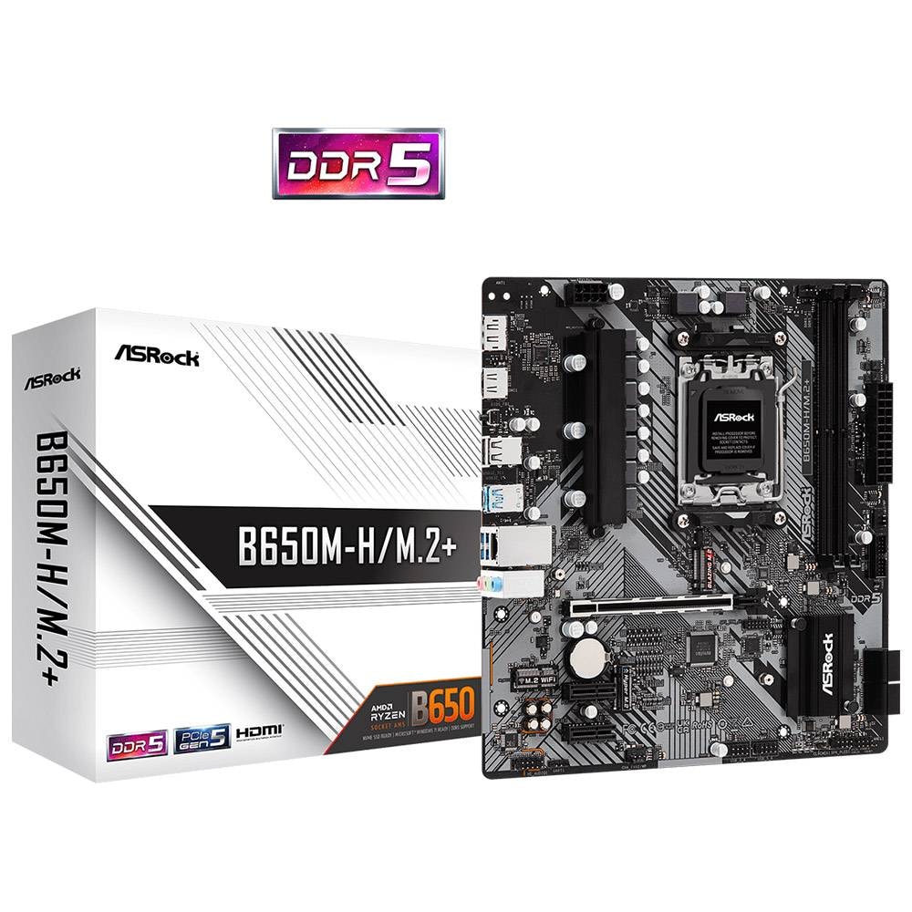 Motherboard Micro-ATX AsRock B650M-H/M.2+ SktAM5