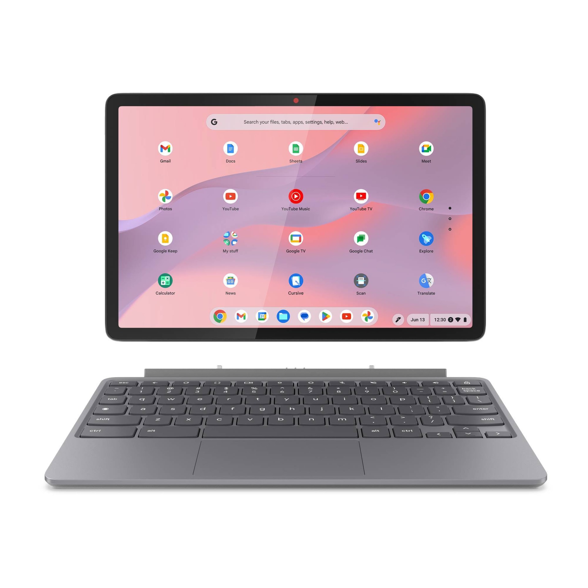 Lenovo Chromebook Duet (Gen 9) 11M889-720 10.95" Luna Grey + Suporte Folio Stand + Teclado Folio Keyboard