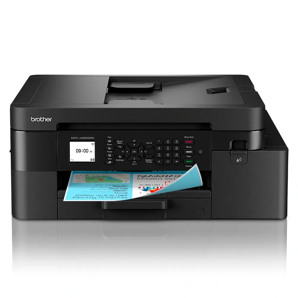 Impressora Jato de Tinta Brother MFC-J4350DW Multifunções (Impressão, Cópia, Digitalização, Fax), Duplex Automático, Wireless