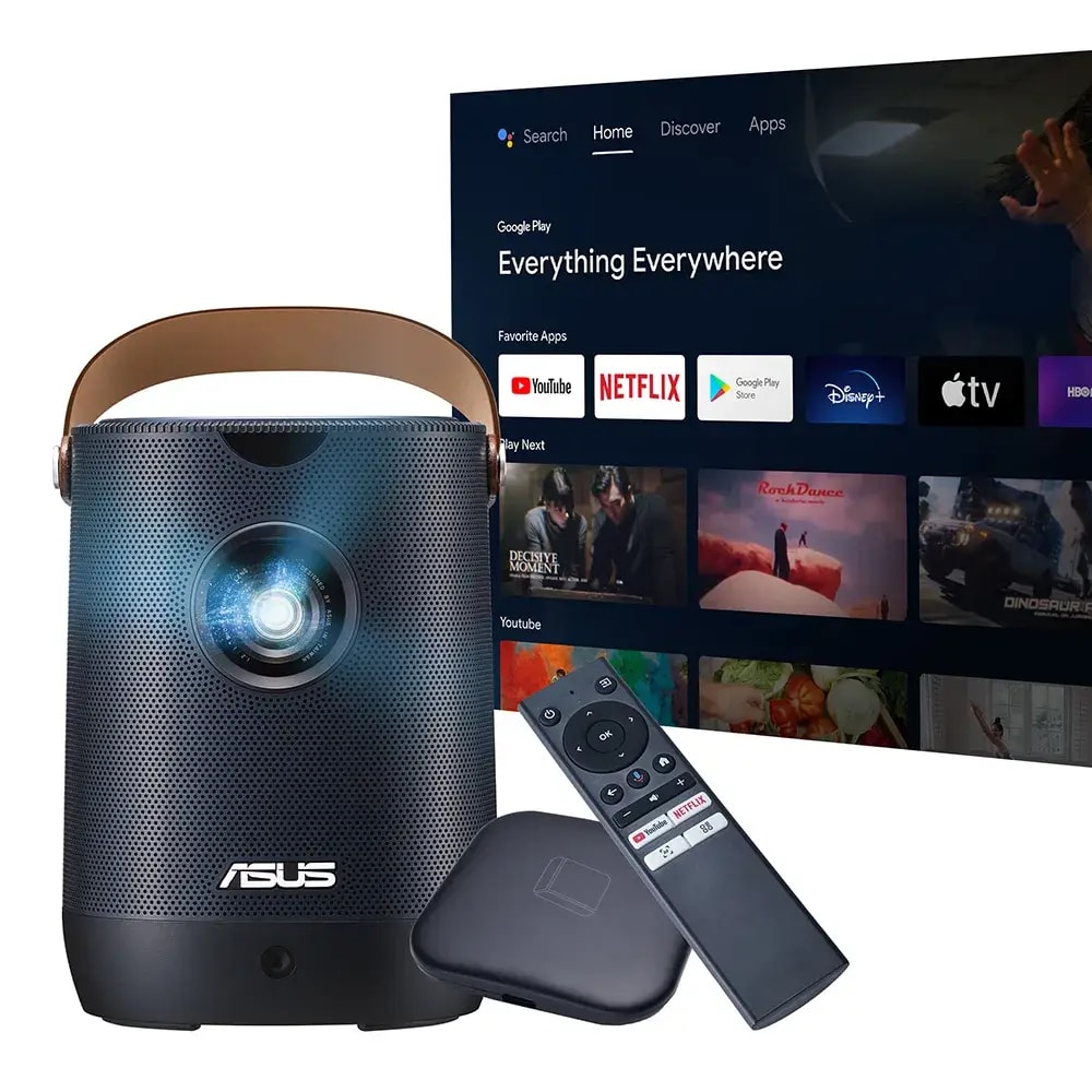 Projetor Portátil LED Asus ZenBeam L2 Smart, Full HD 1080p, 40"-120", 960 Lumens, Android TV
