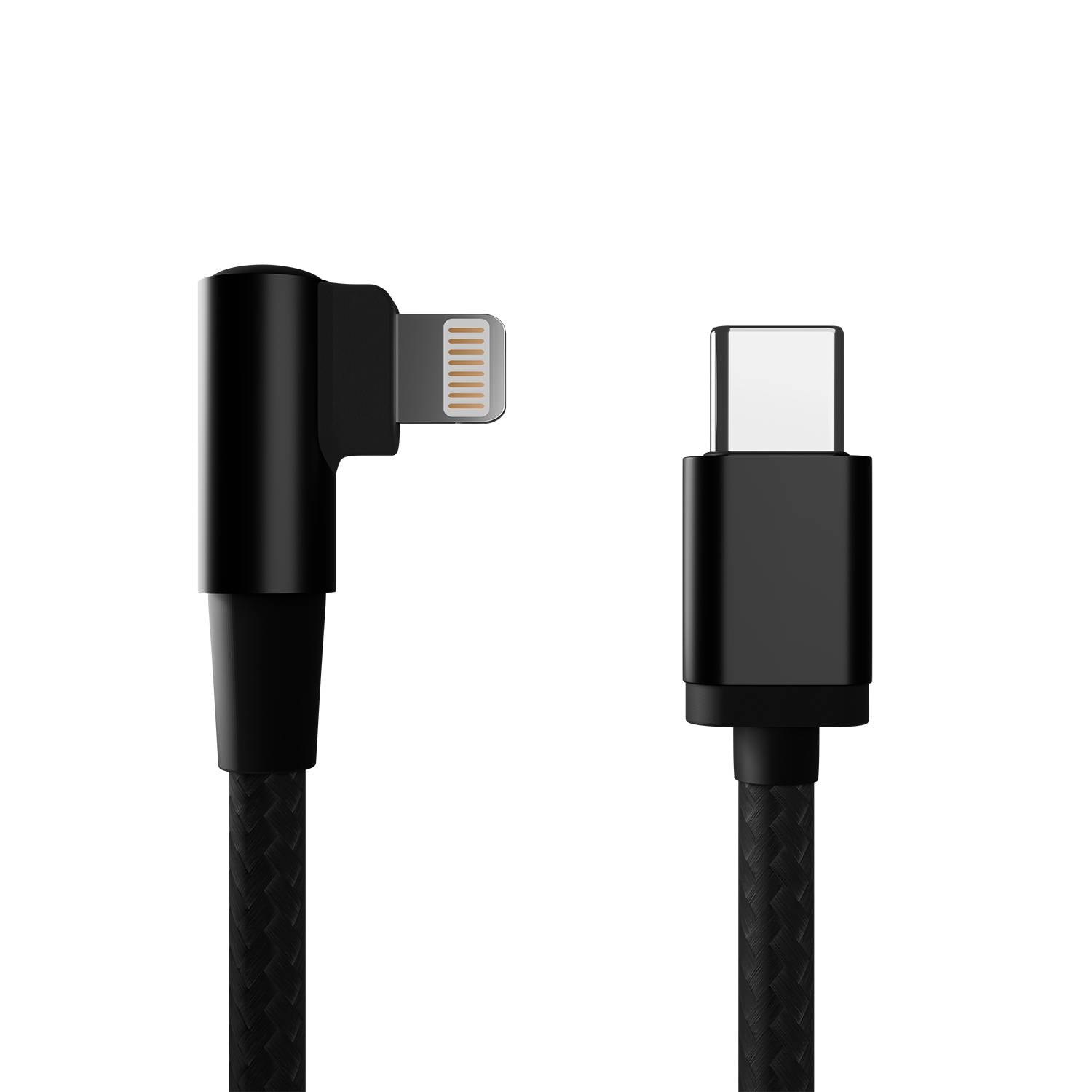 Cabo Gembird CC-USB2-CMLML-0.2M USB-C para Lightning 90º 20cm Preto