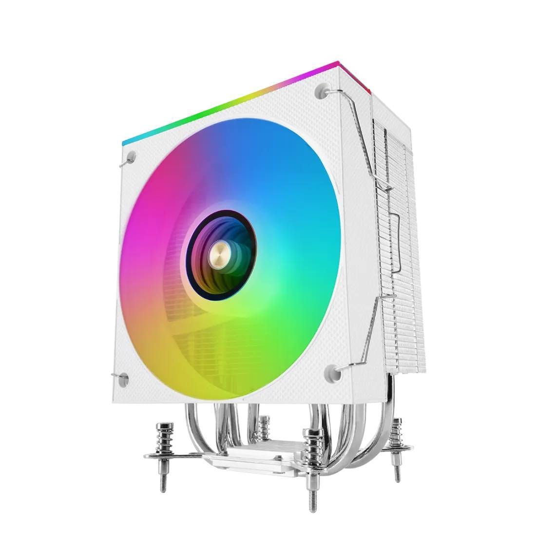 Air Cooler CPU Mars Gaming MCPU-LCD Single-Tower ARGB Infinity Mirror c/ LCD Branco
