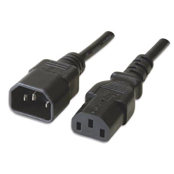 Cabo Extensão de Alimentação Ewent EC1913 VDE C14-C13 Macho/Fêmea 1.8m Preto
