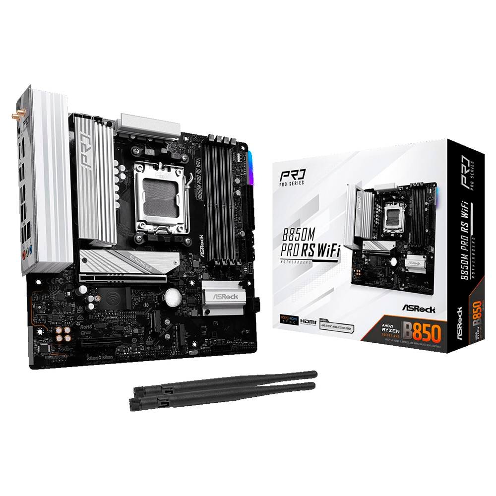 Motherboard Micro-ATX AsRock B850M Pro RS WiFi SktAM5