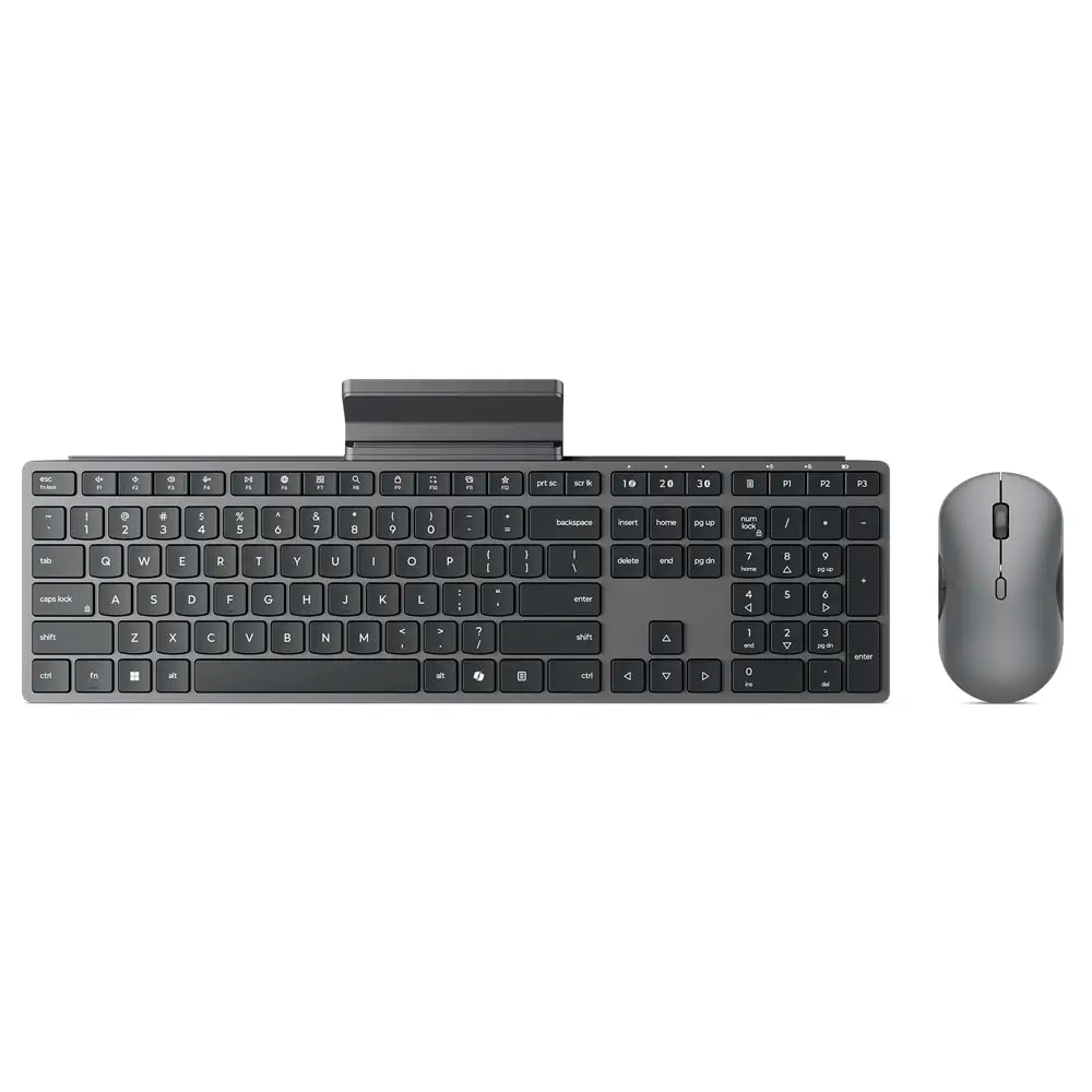 Teclado + Rato Lenovo 700 Modern Multi-Device Combo Wireless RF / Bluetooth PT Luna Grey
