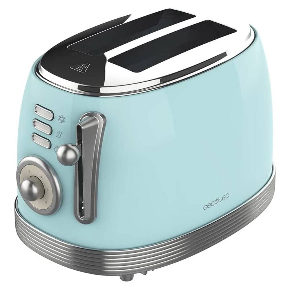 Torradeira Cecotec Vintage 800 Light Blue 2 Fatias 850W Azul Claro