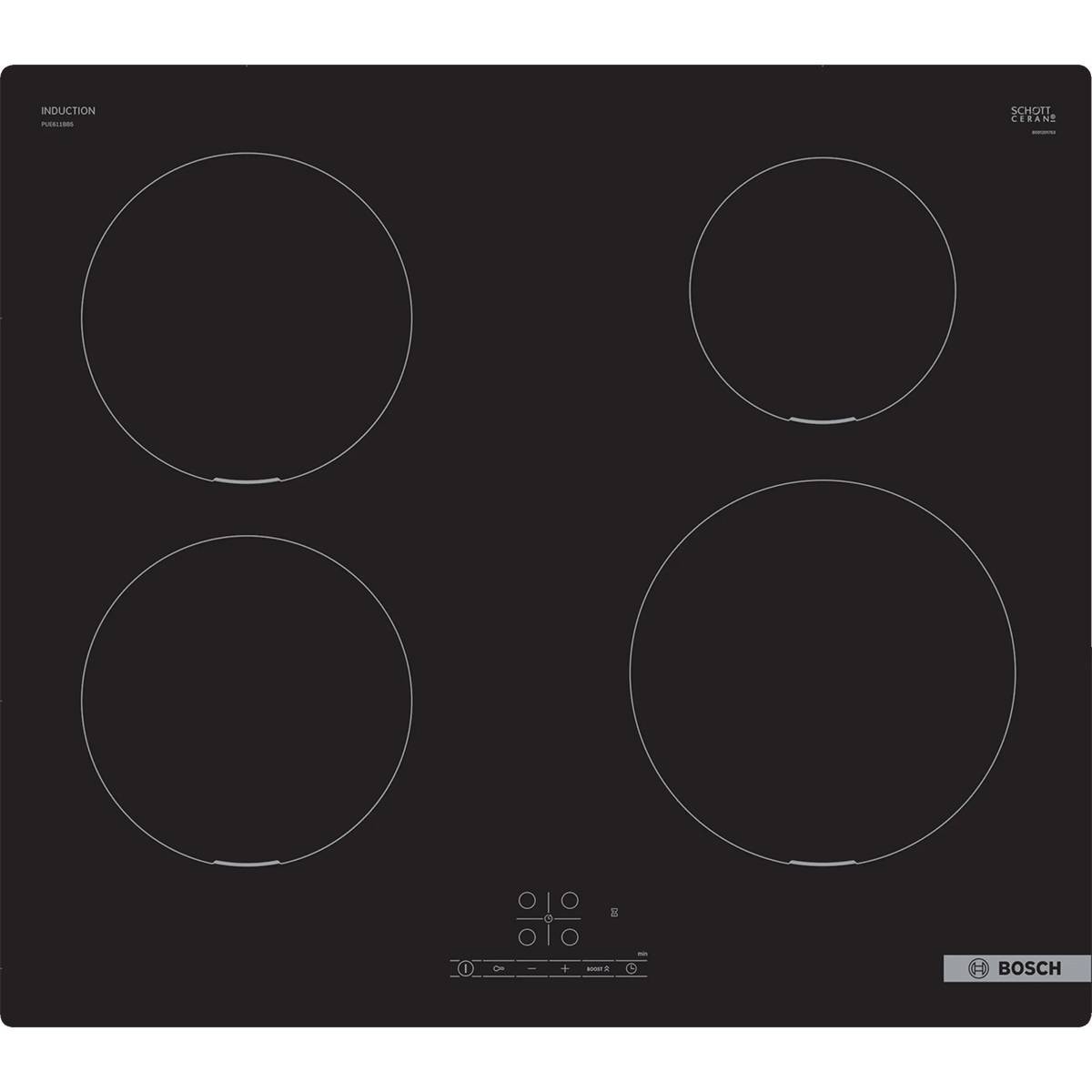 Placa de Cozinha de Indução Bosch Serie | 4 PUE611BB5E 60cm Preta