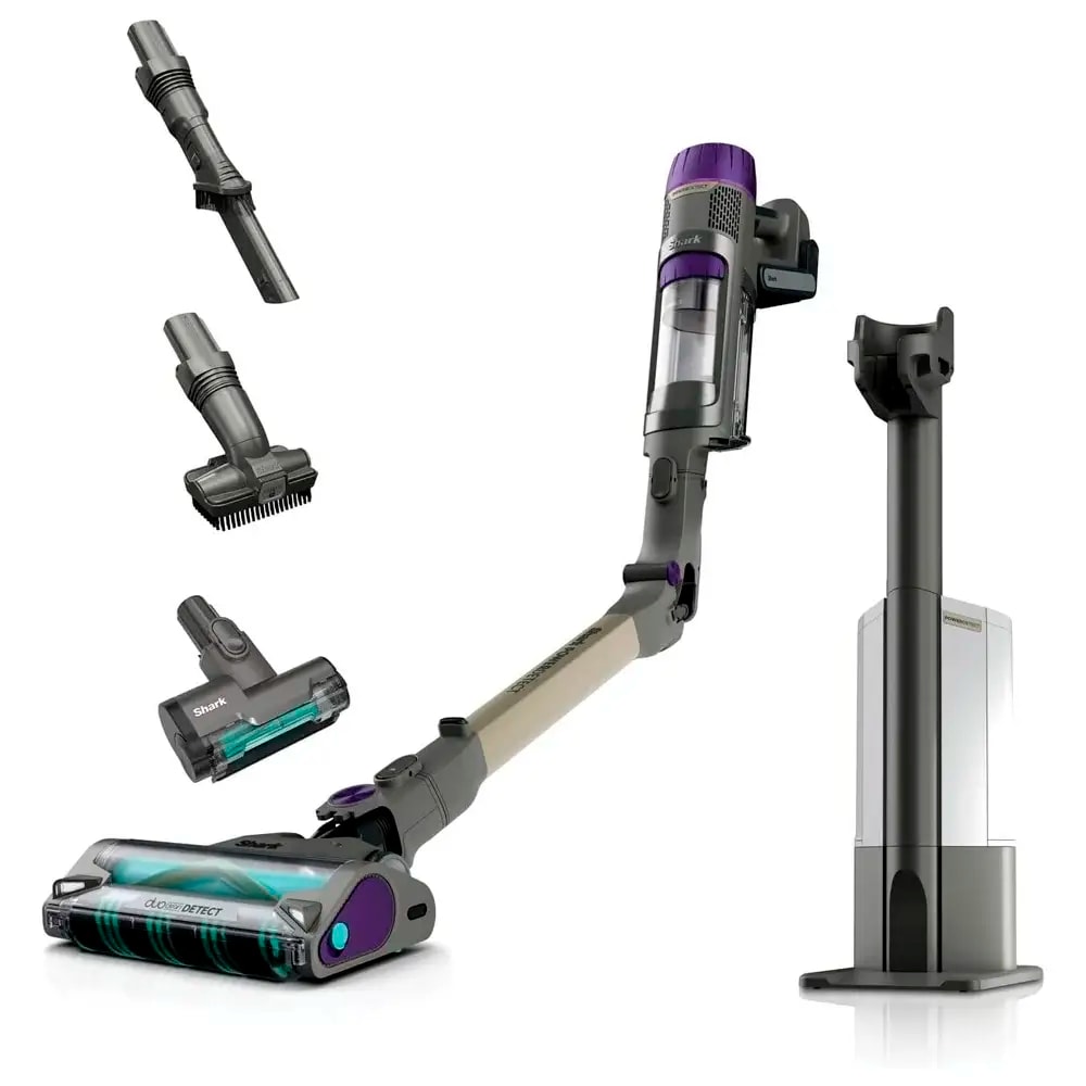Aspirador Vertical Shark IP3251EUT PowerDetect Clean & Empty Cordless Vacumm Cleaner Cinza/Roxo