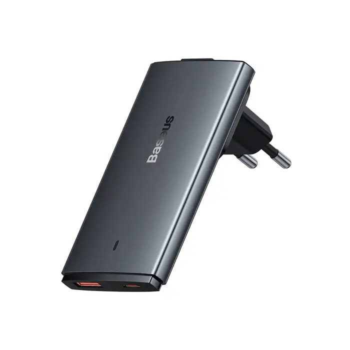 Carregador Baseus GaN5 Pro Fast Charger 65W USB-C/USB-A Cinza
