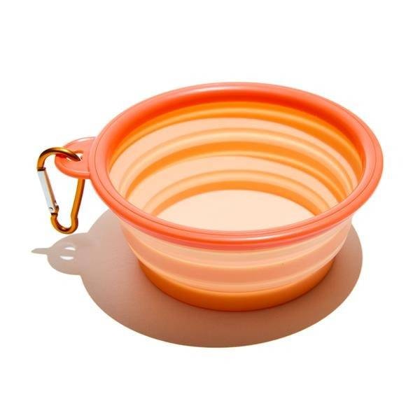 Bebedouro Dobravel para Cães Muitomas Pessego