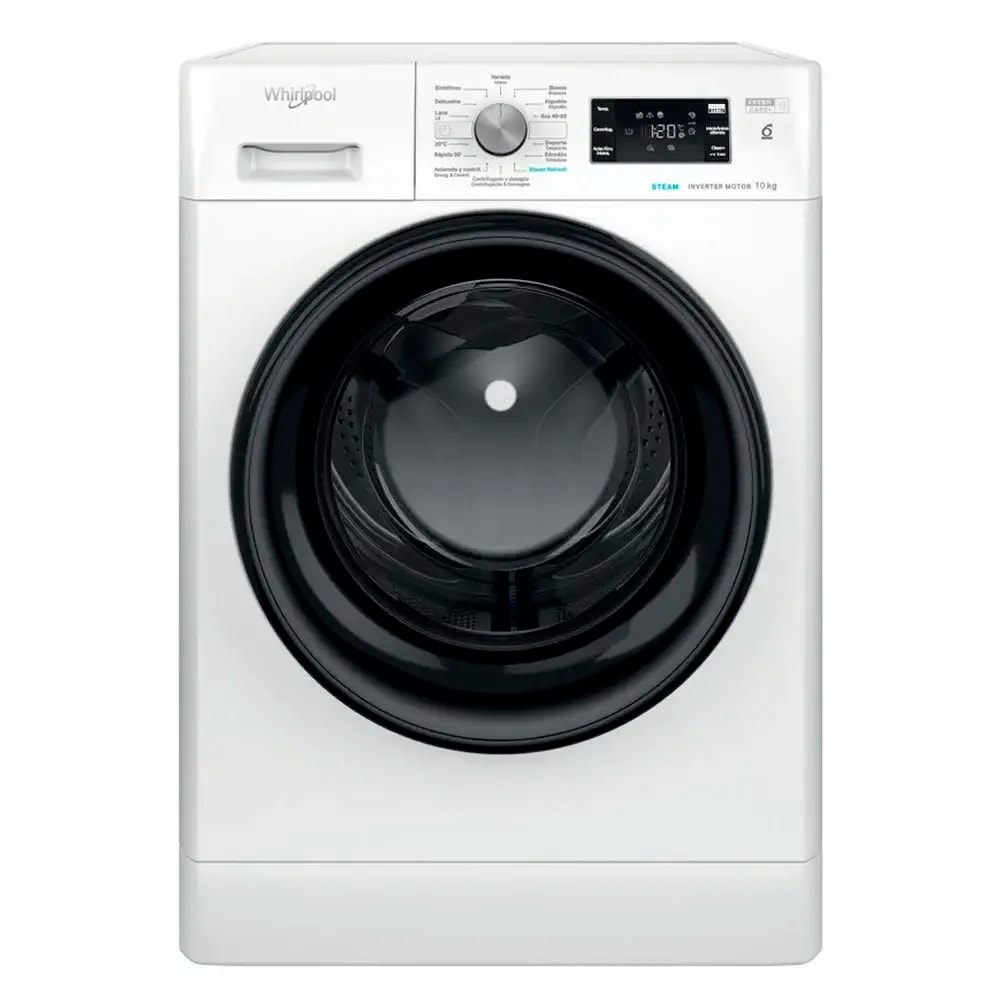 Máquina de Lavar Roupa de Livre Instalação Whirlpool FFB 10489 BV SPT 10Kg 1400RPM A Branca