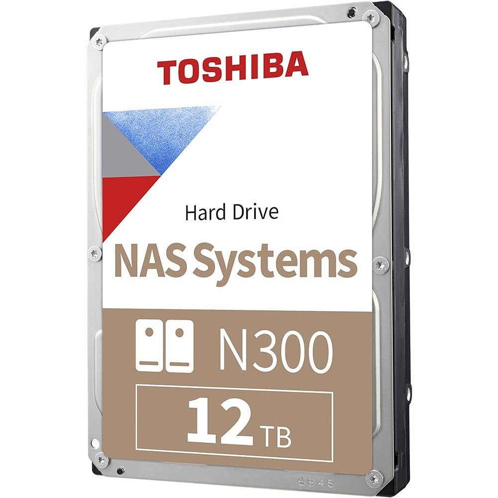 Disco Rígido 3.5" Toshiba N300 12TB 7200RPM 512MB Cache 281MB/s CMR Helium SATA 6Gb/s