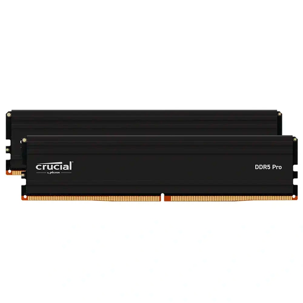 Memória RAM UDIMM Crucial Pro 48GB (1x48GB) DDR5-5600MHz (AMD Expo/Intel XMP) CL46 (46-46-45-45) 1.10V Preta