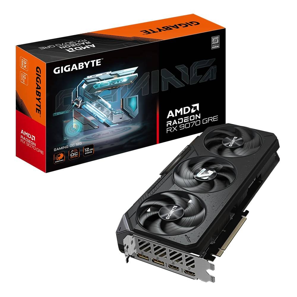 Placa Gráfica Gigabyte AMD Radeon RX 9070 GRE "RDNA 4" Gaming OC 12GB GDDR6