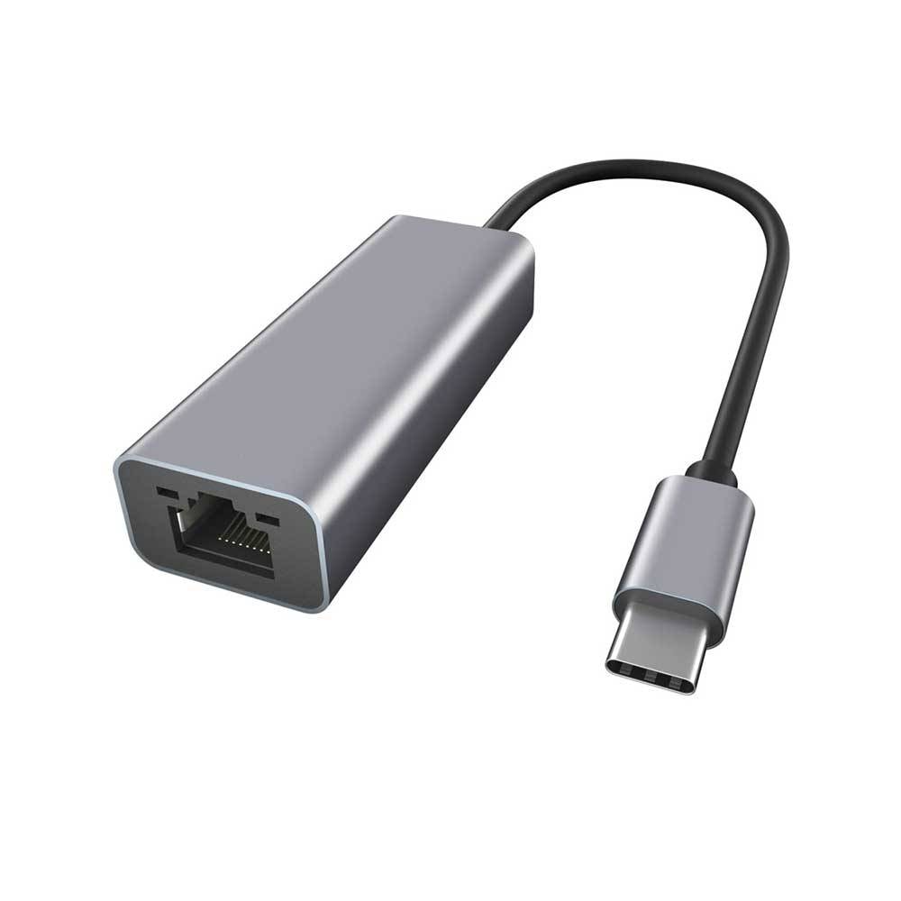 Adaptador de Rede Ewent EW9818 Gigabit USB-C Cinzento
