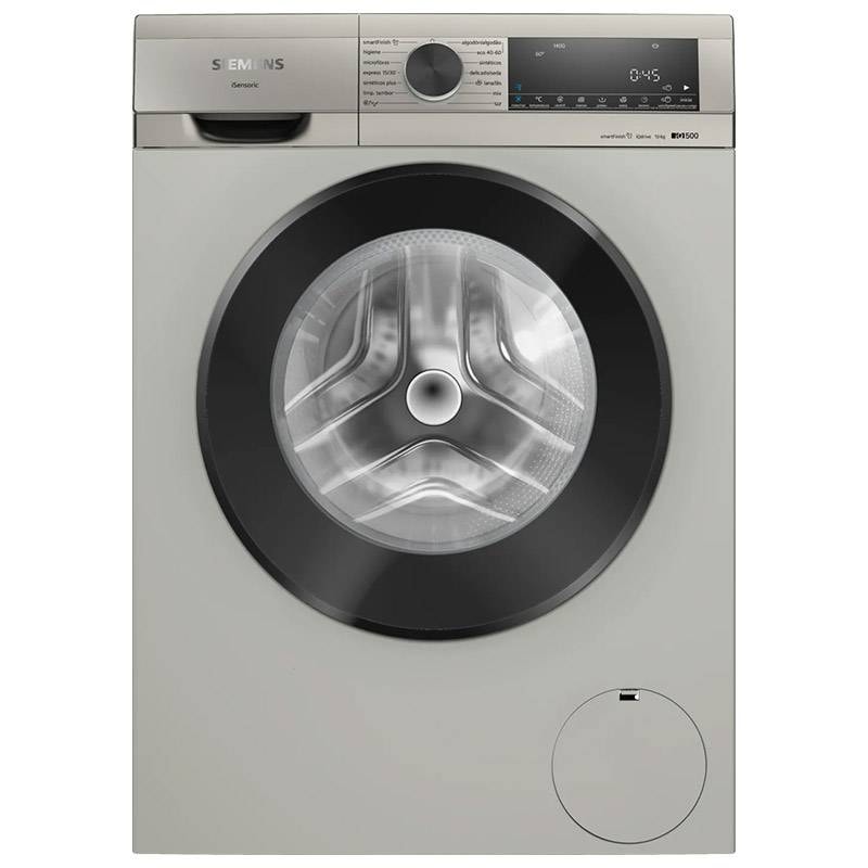 Máquina de Lavar Roupa de Livre Instalação Siemens WG54G2ZYEP 10kg 1400RPM A Silver Inox