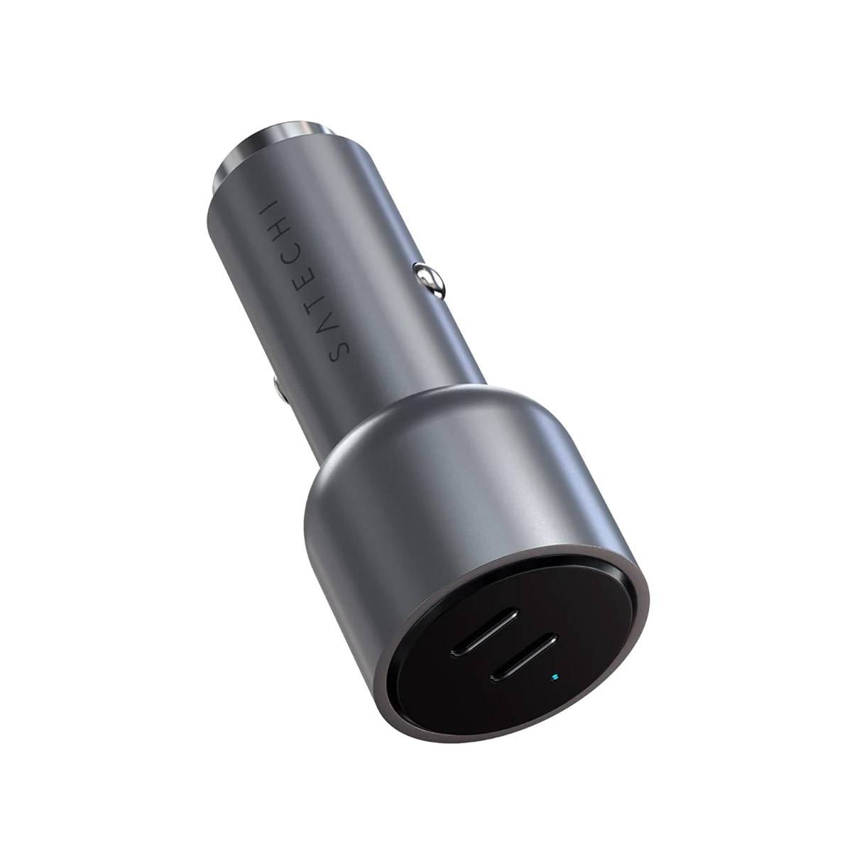 Carregador de Isqueiro Satechi 40W Dual USB-C PD Car Charger Cinza