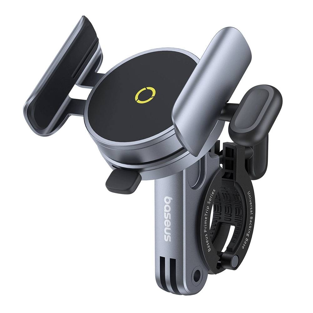 Suporte para Bicicleta Baseus PrimeTrip Magnetic Phone Holder Preto/Cinza