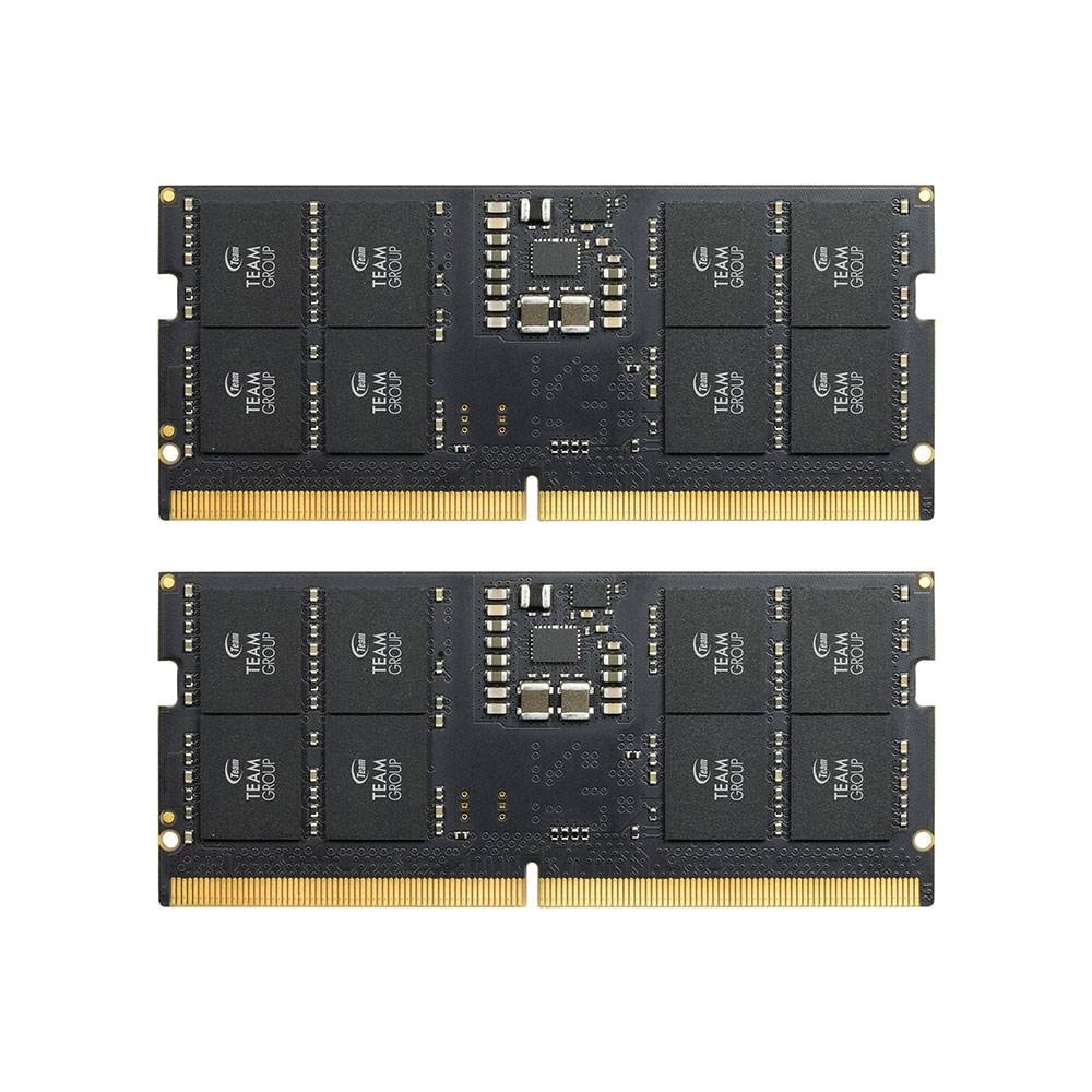 Memória RAM SO-DIMM TEAMGROUP Elite 32GB (1x32GB) DDR5-5600MHz CL46 (46-45-45-90) 1.10V Preta