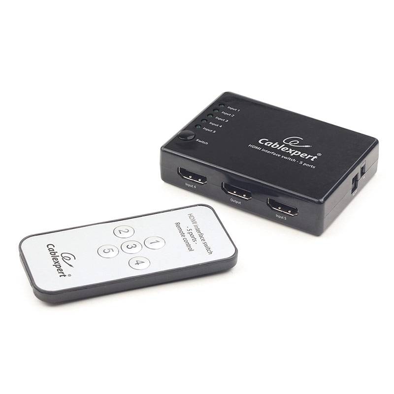 Switch Gembird HDMI 5 portas c/comando
