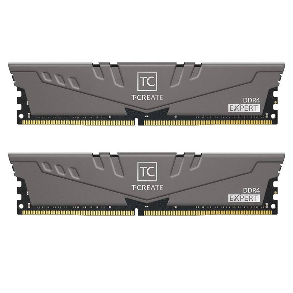 Memória RAM UDIMM TEAMGROUP T-Create Expert 32GB (2x16GB) DDR4-3600MHz (Intel XMP) CL18 (18-22-22-42) 1.35V Cinzenta