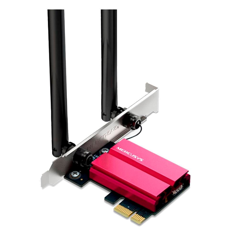 Placa de Rede Mercusys AXE5400 Tri-Band WiFi 6E Bluetooth 5.2 PCIe