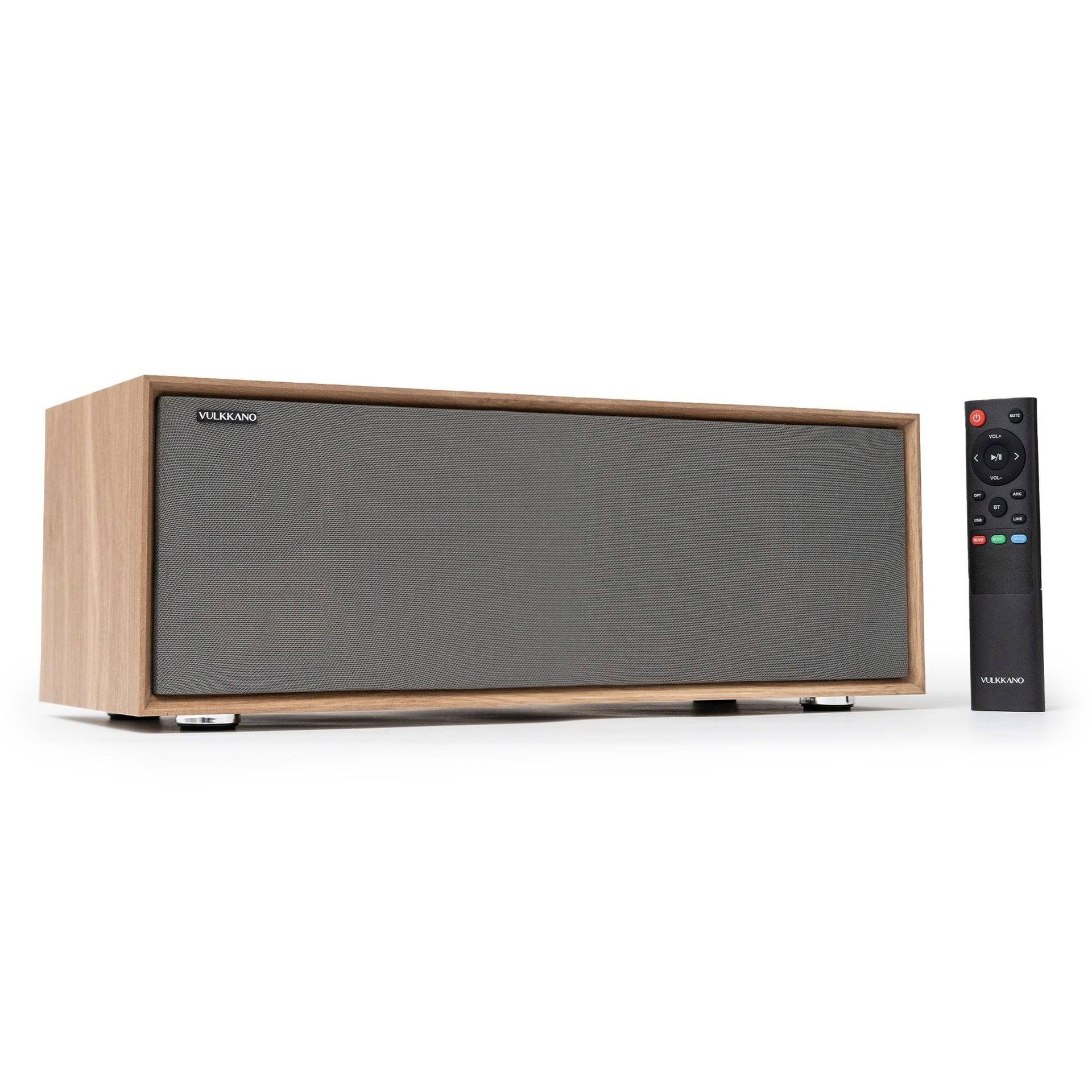Coluna Hi-Fi Vulkkano T50 ARC Bluetooth HDMI ARC 50W RMS Castanha