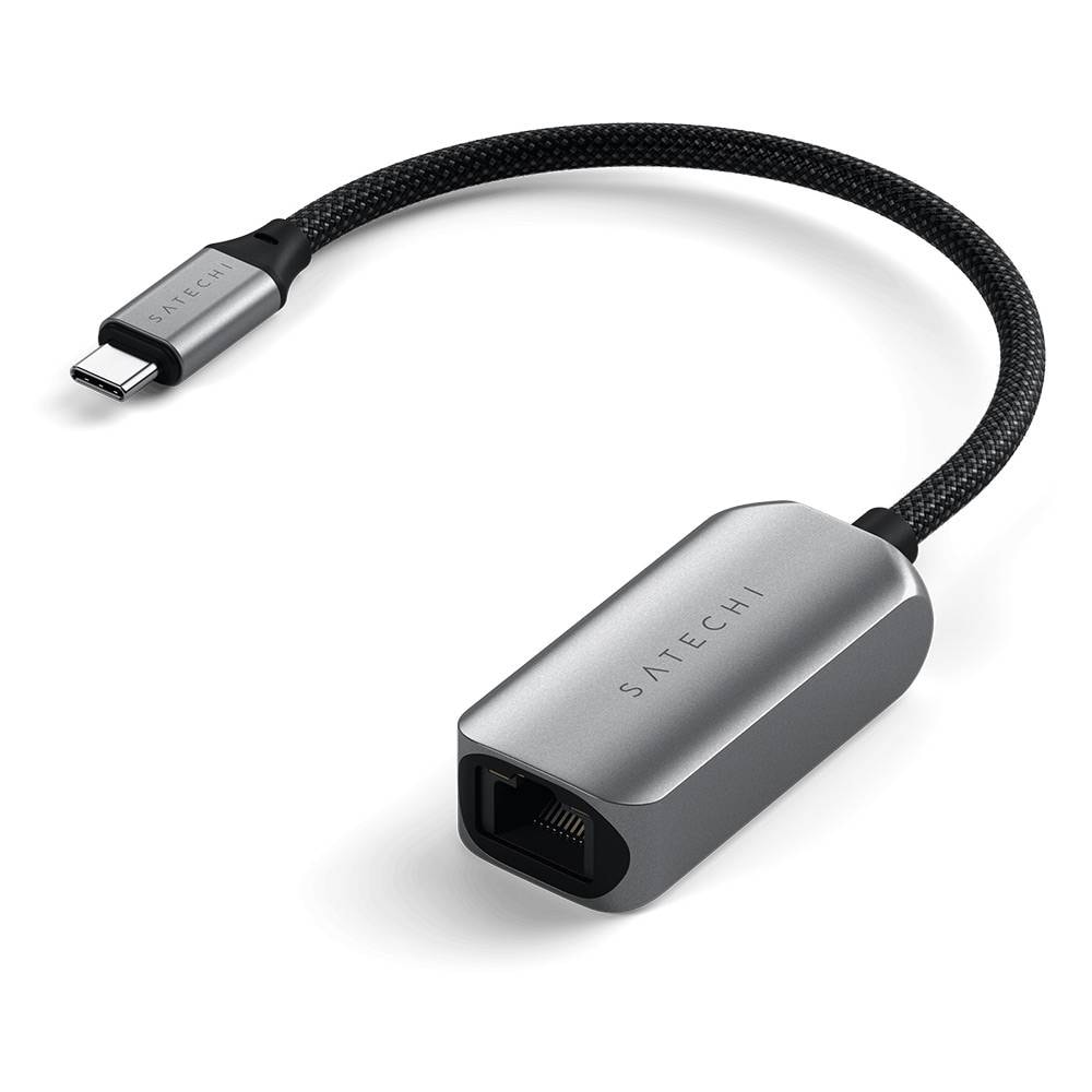 Adaptador de Rede Satechi USB-C 2.5GbE Space Gray
