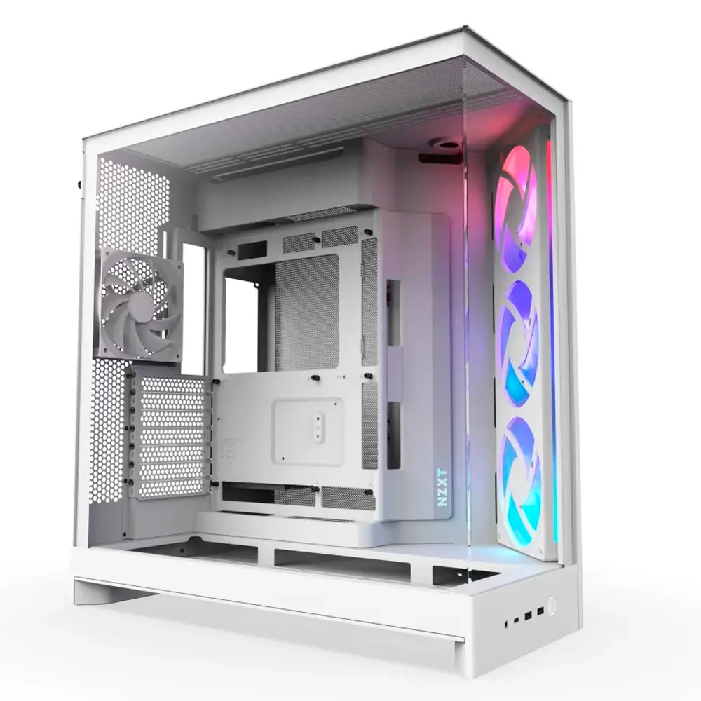 Caixa Extended-ATX NZXT H9 Flow RGB (2025) Tempered Glass Branca
