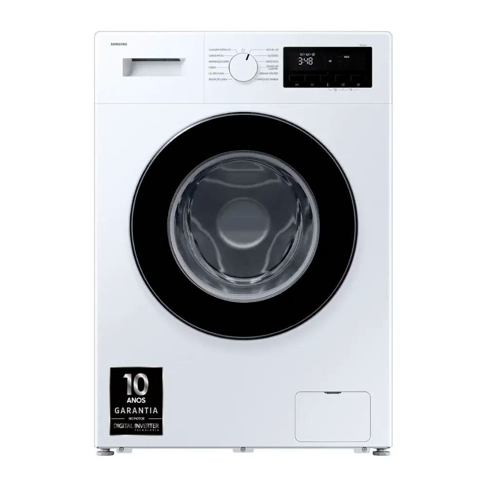 Máquina de Lavar Roupa de Livre Instalação Samsung WW90FG3M05AWEP 9Kg 1400RPM A Branca