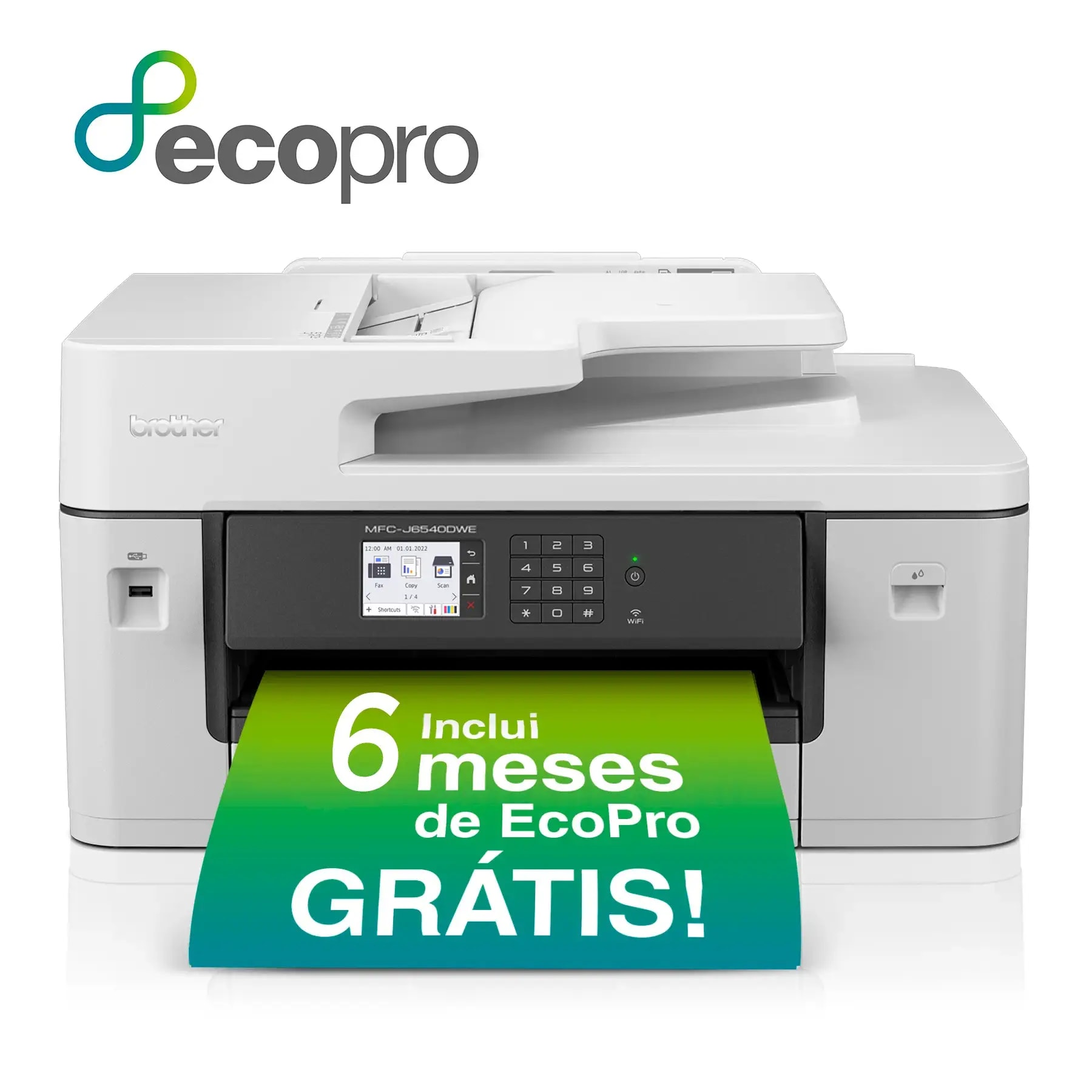 Impressora Jato de Tinta a Cores Brother MFC-J6540DWE (A3) Multifunções (Impressão, Cópia, Digitalização, Fax), Duplex Auto, Wireles