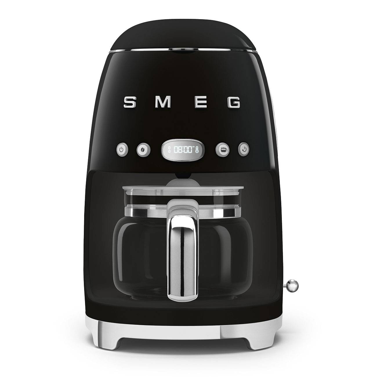 Máquina de Café de Filtro Smeg DCF02BLEU Anni 50 1050W 1.25 Litros Preto Polido