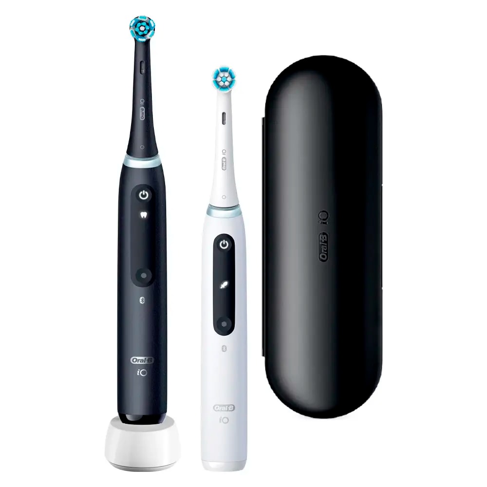 Escova de Dentes Elétrica Oral-B iO 5 Series Pack Duplo Black & White