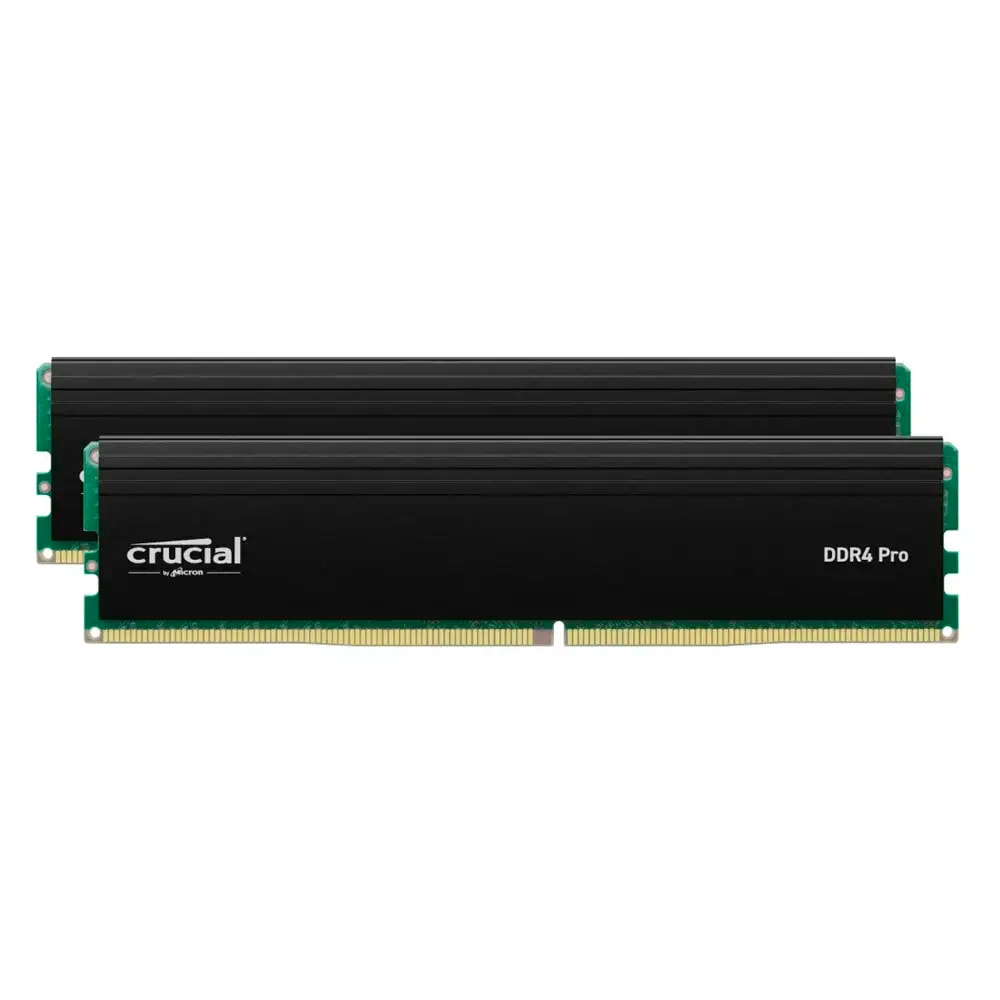 Memória RAM Crucial Pro 64GB (2x32GB) DDR4-3200MHz CL22 Preta