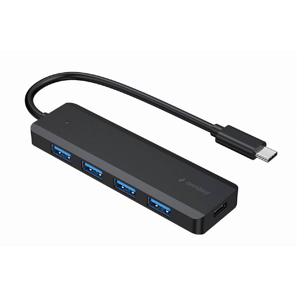 Hub USB-C Gembird UHB-CM-U3P4P-01 4 Portas USB-A 3.1 Preto