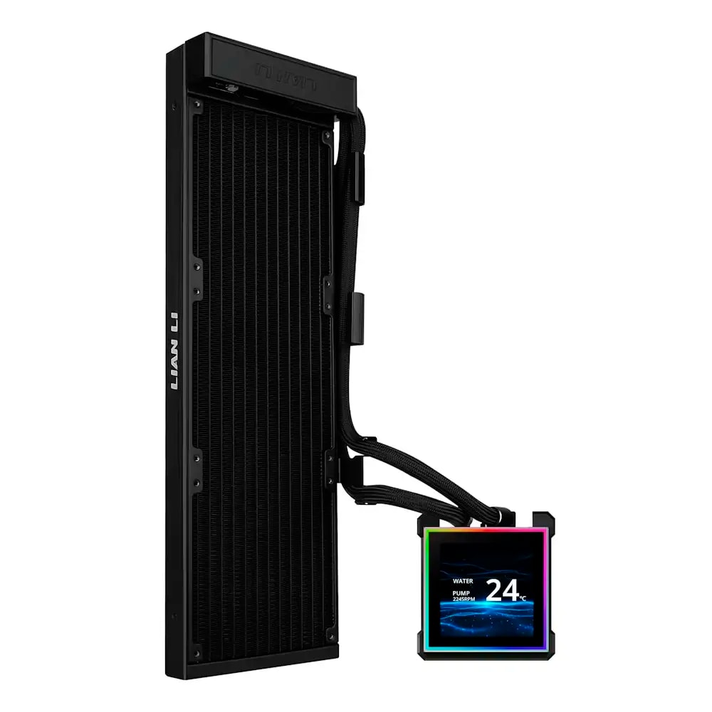 Water Cooler CPU Lian Li HydroShift II LCD-S 360 RGB All-In-One 360mm Preto (Sem Ventoinhas)