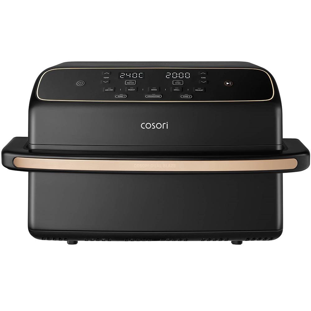 Fritadeira Air Fryer (Sem Óleo) COSORI CAF-TF801-CEUR Dual Blaze Twinfry Compact Chef Edition 8.6L (2x4.3L) 2700W Preta