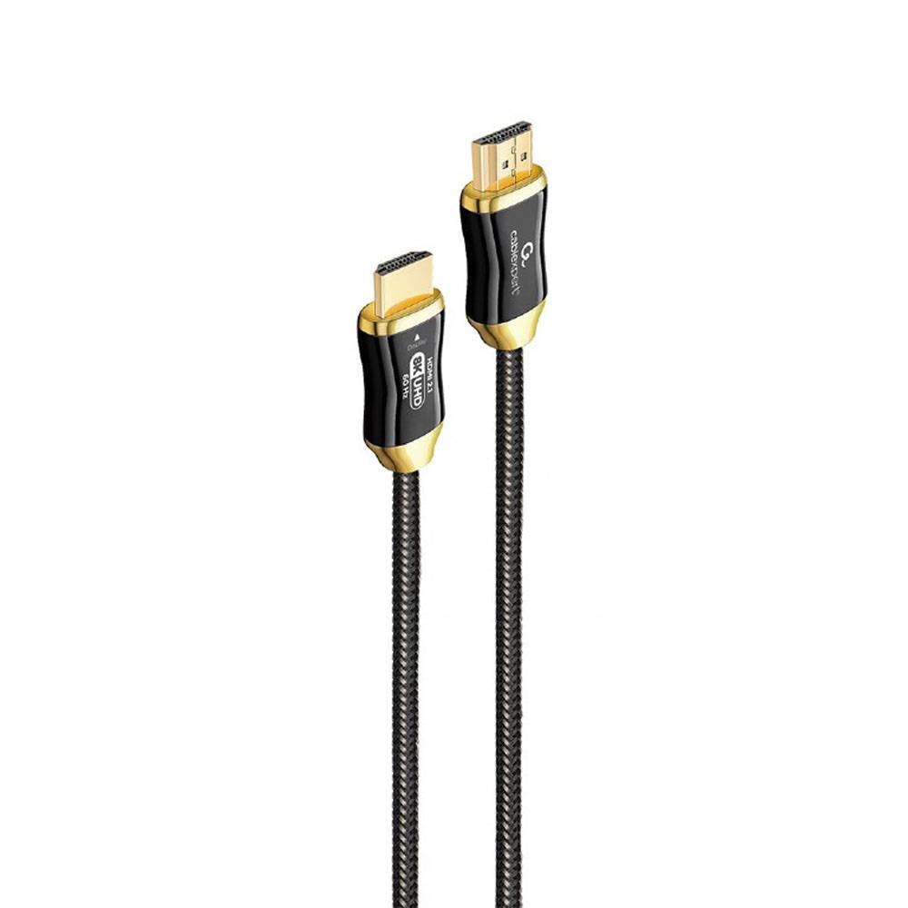 Cabo Ótico Ativo HDMI 2.1 Gembird CCBP-HDMI8K-AOC-5M AOC Premium Series c/ Ethernet 8K 60Hz 5m Preto