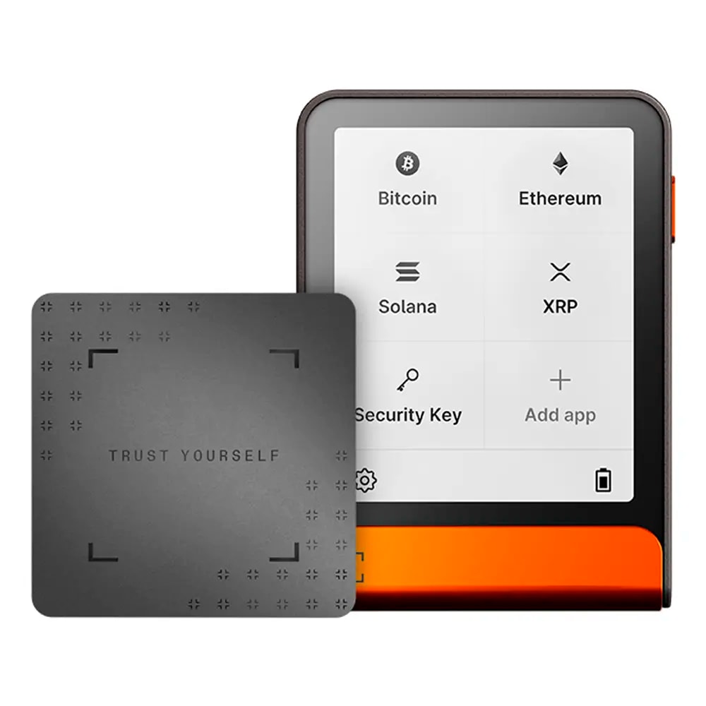 Carteira Ledger Flex Crypto Hardware Wallet + Recovery Key Orange