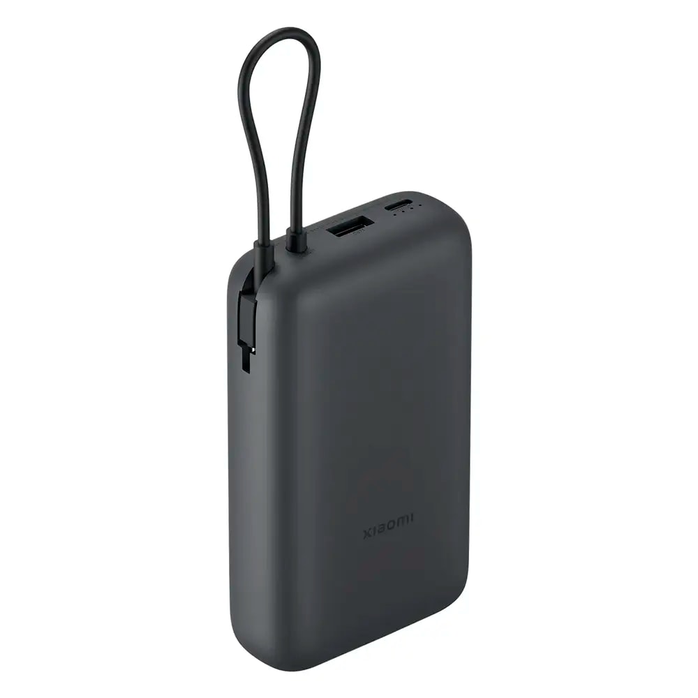 Powerbank Xiaomi 20000mAh 22.5W Cabo Integrado Dark Gray