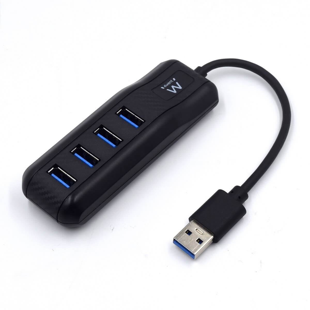 Hub USB Ewent EW1138 4 Portas 3.1 Gen 1 USB 3.0