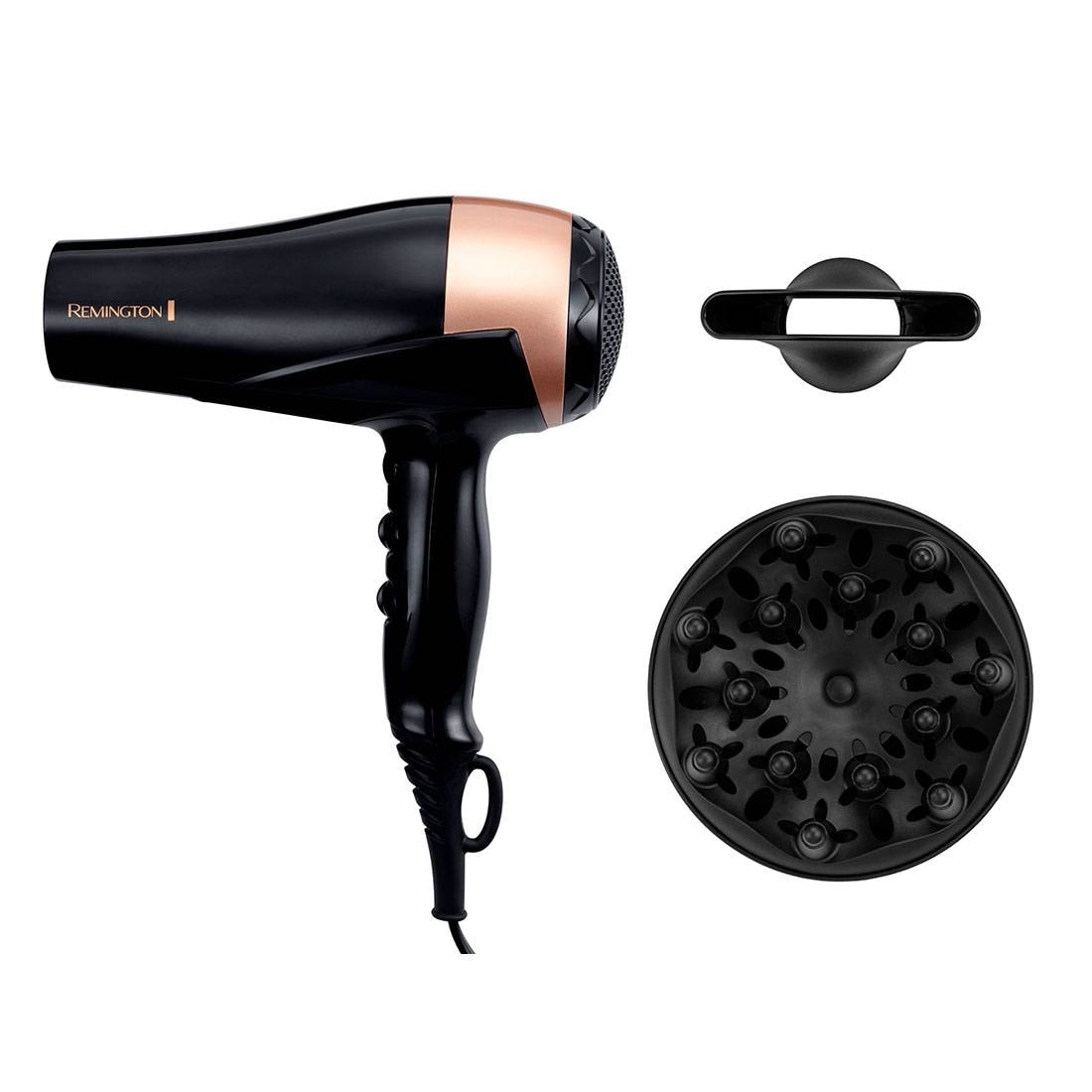 Secador de Cabelo Remington D6098 Sèche-Cheveux Eclat Brillance 2200W Preto