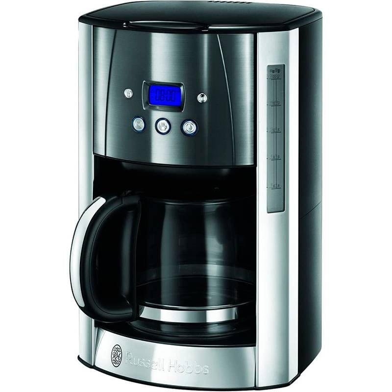 Máquina de Café de Filtro Russell Hobbs Luna Moonlight Grey Coffee Maker 1.8 Litros