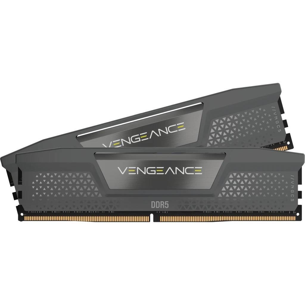 Memória RAM UDIMM Corsair Vengeance 32GB (2x16GB) DDR5-6000MHz (AMD Expo/Intel XMP) CL38 (38-44-44-96) 1.35V Cinzenta