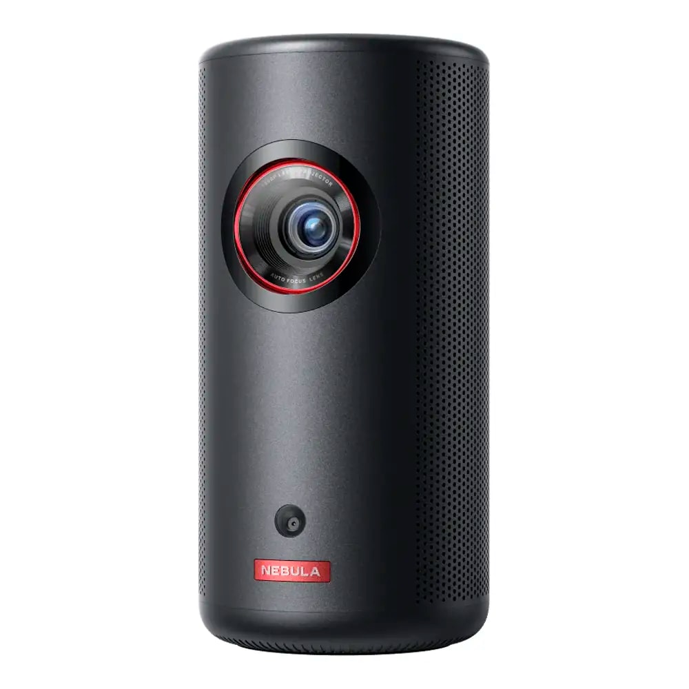 Projetor Portátil Anker Soundcore Nebula Capsule 3 Smart, Full HD 1080p, 40"-120", 200 Lumens, Google TVPreto