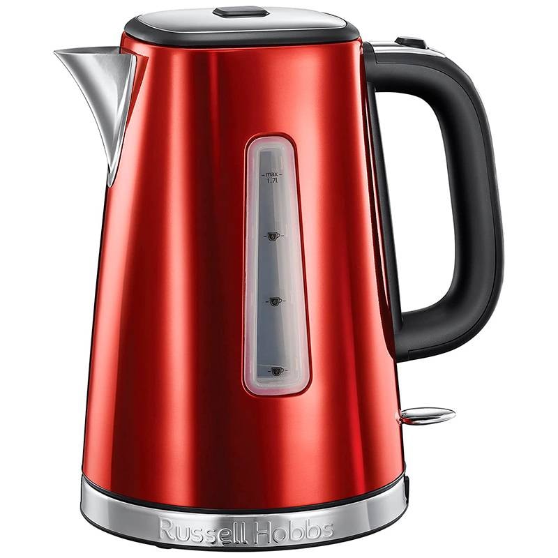 Jarro Elétrico Russell Hobbs Luna Solar Red 1.7 Litros 2400W Aço Inoxidável Vermelho