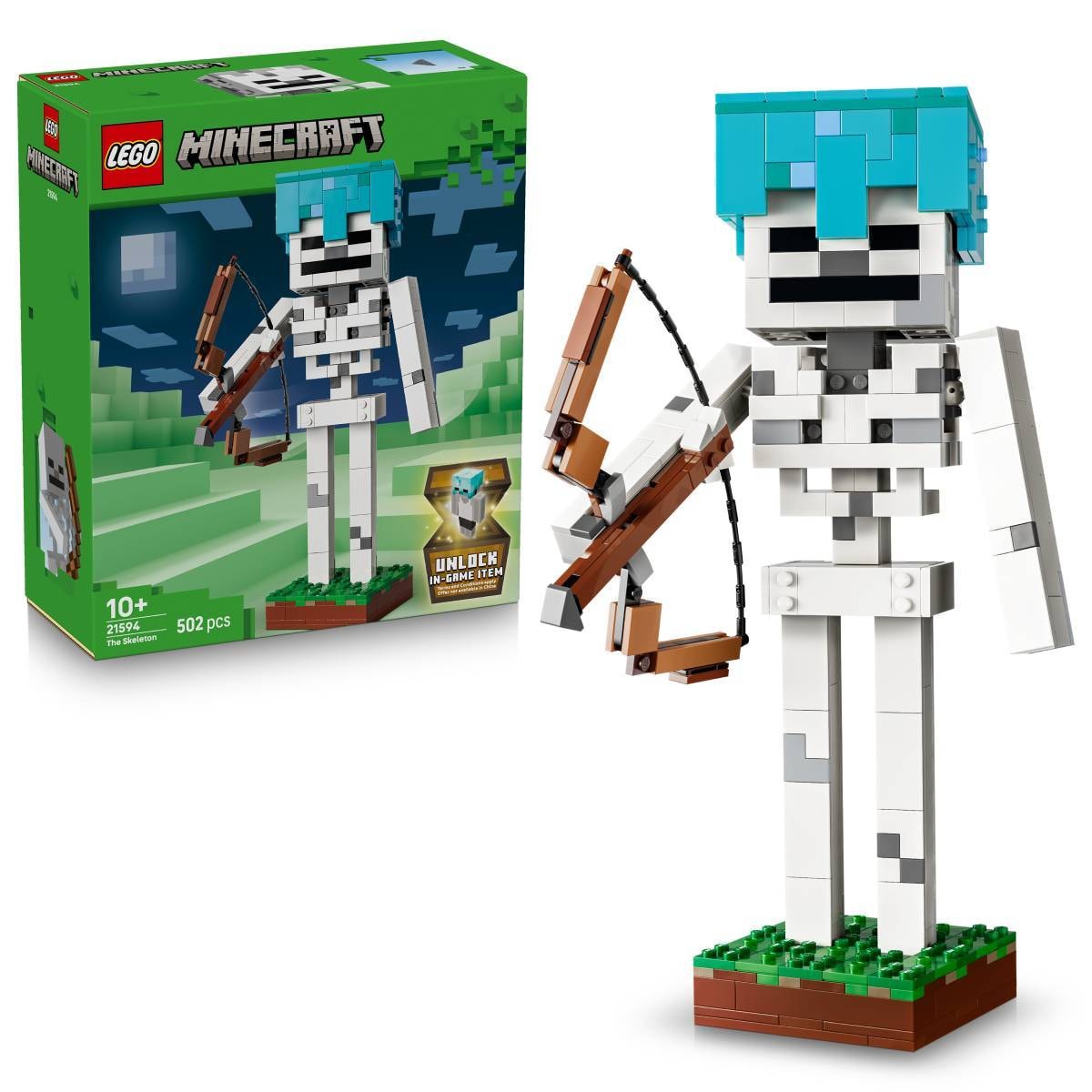 LEGO Minecraft: O Esqueleto | Idades 10+ | 502 Peças | Item 21594
