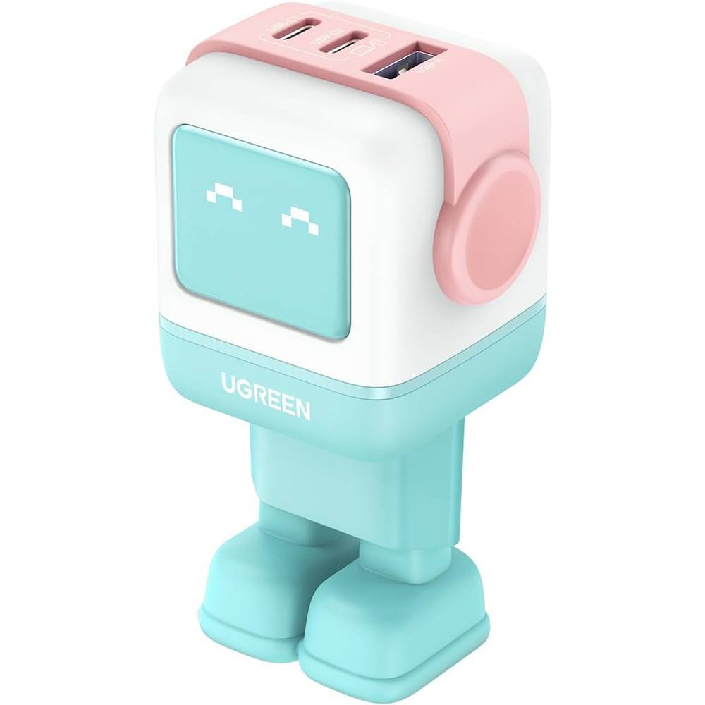 Carregador UGREEN Nexode RG Robot GaN 65W 1xUSB-A + 2xUSB-C Fast Charger Multicolor