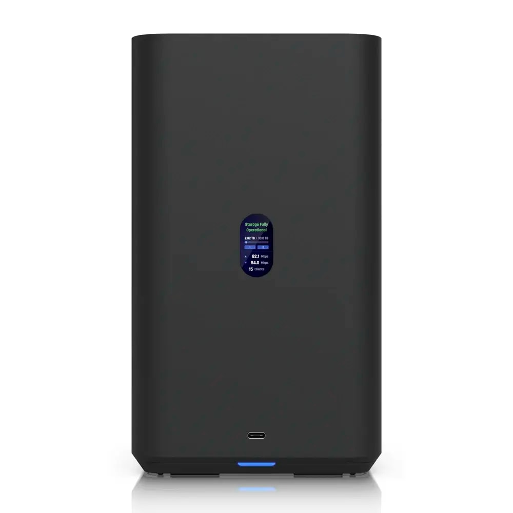 NAS Ubiquiti UNAS 2 Preta | 2 Baías | CPU Quad-Core | RAM 4GB | LAN 1x 2.5GbE