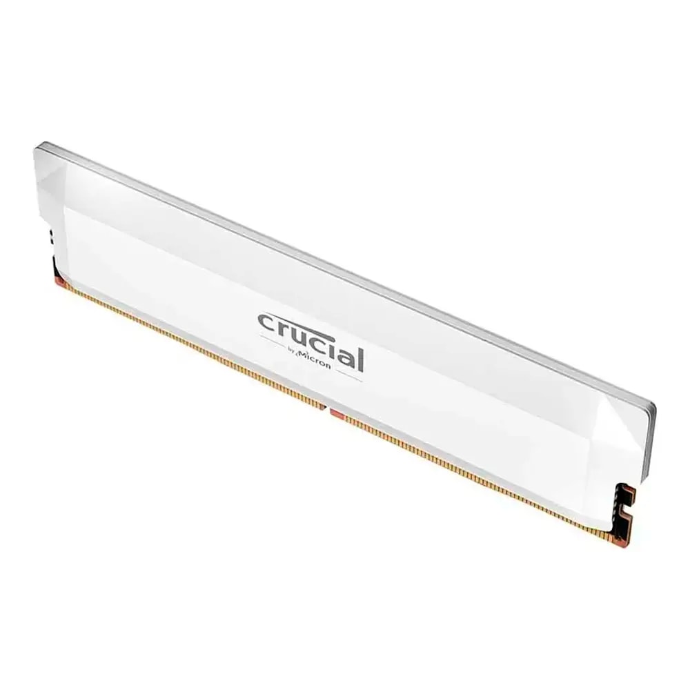 Memória RAM UDIMM Crucial Pro Overclocking 16GB (1x16GB) DDR5-6400MHz (AMD Expo/Intel XMP) CL38 (38-40-40-84) 1.35V Branca